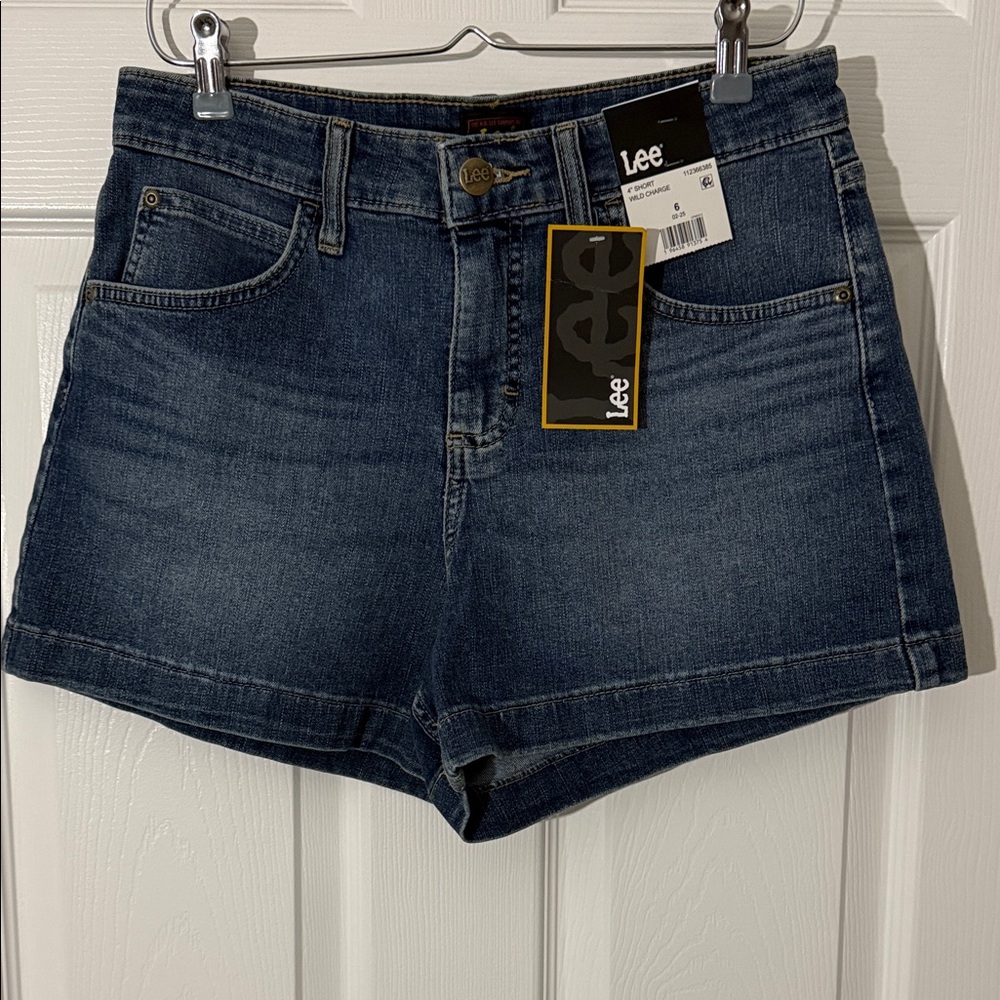 Lee Women's Jean Shorts - Dark Blue, NWT